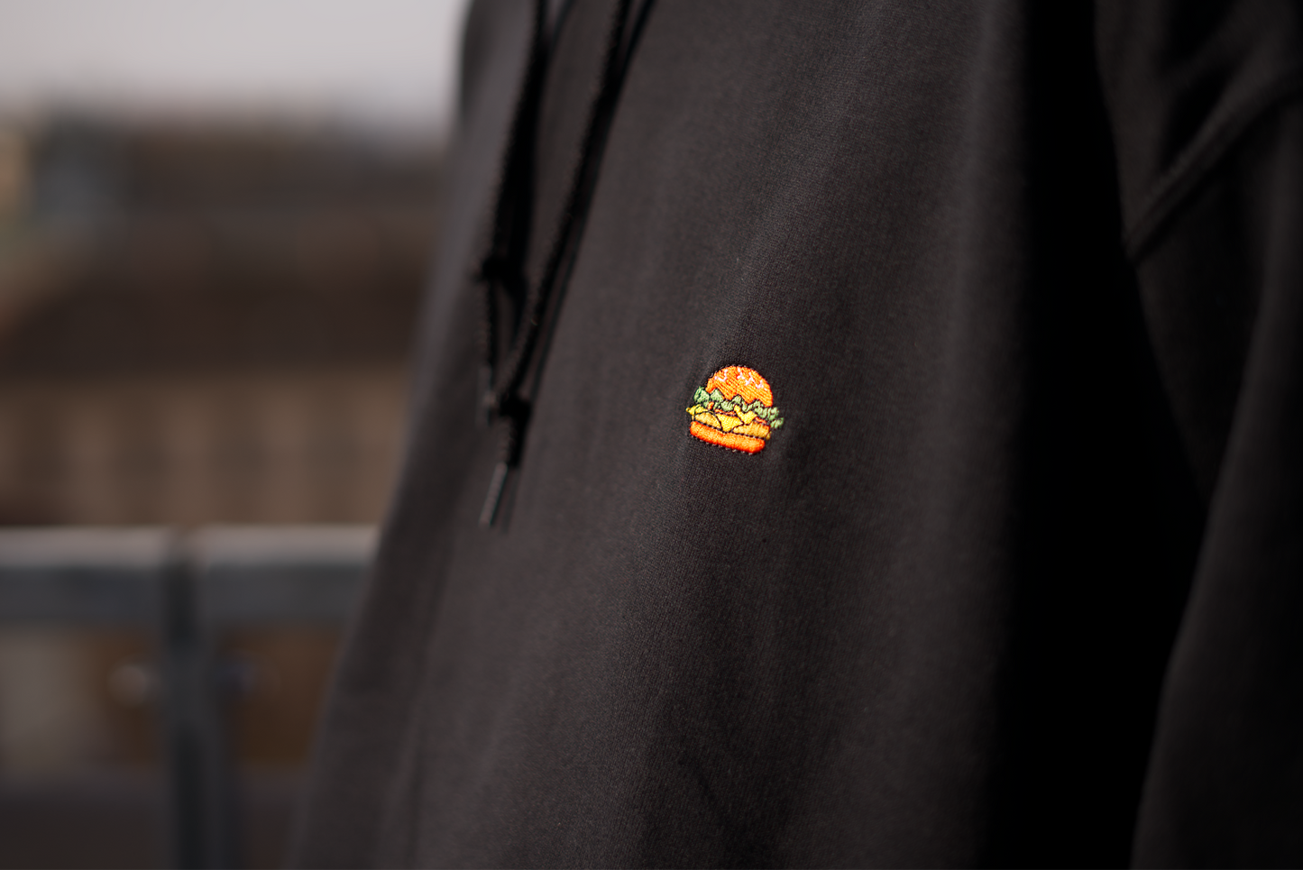 Burger | bestickter Unisex Hoodie